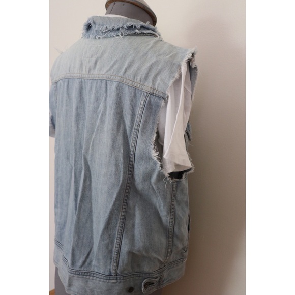 Rag And Bone Denim Vest- Size S fits like M/L - Picture 7 of 7